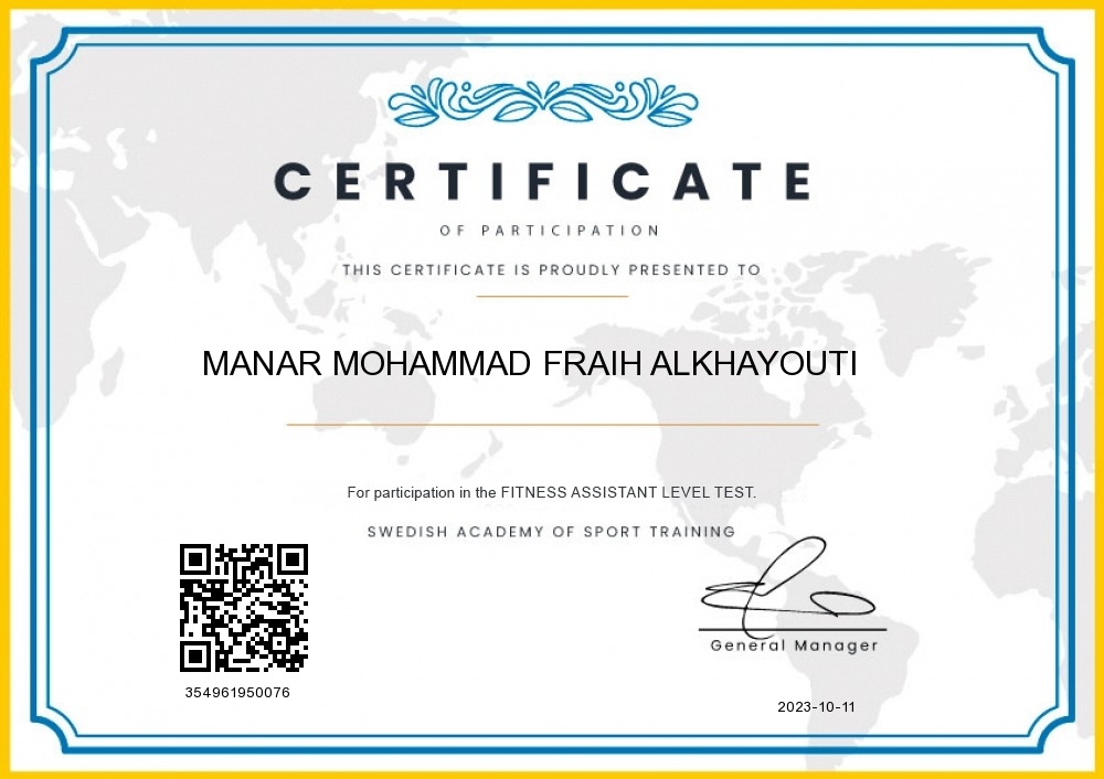 MANAR MOHAMMAD FRAIH ALKHAYOUTI